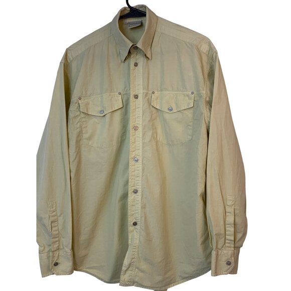 VTG 90s Versace Jeans Signature Mens Button-Up Cotton Shirt Size S Italy  RAA104 - Picture 2 of 9